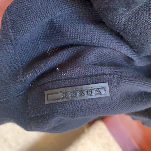 ❤️ PRADA Black Light Cotton Sweater Size 42 - Picture 4 of 6